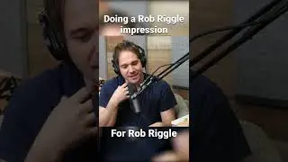 Doing a Rob Riggle impression for Rob Riggle!￼