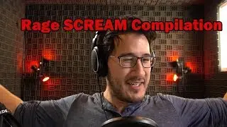 Markiplier's Every falling rage scream in Getting Over it Compilation