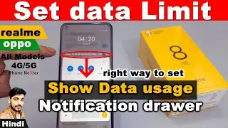 how to set daily data usage limit on realme 8 pro,8,8 5g,Show Data usage,Realme 8 data limit setting