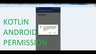 How to create kotlin android permission android studio 3.0