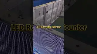 Application of Different Shape Screen in Exhibition -- LED Reception Counter #tradeshowbooths