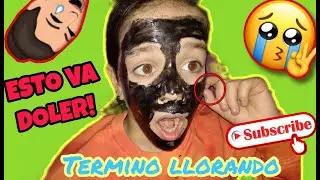 😢 ESTO DUELE MUCHO !! El reto de la mascarilla negra/la màscara del dolor !!!Ahhh!!!🔴