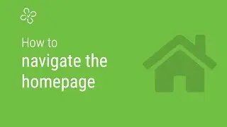 How to navigate the homepage