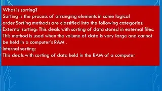 What is sorting? /computer engineering theory