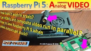Raspberry Pi 5: Composite video output test and how to make