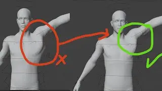 How To Fix Armpits in Blender - Rig A-Pose Characters-