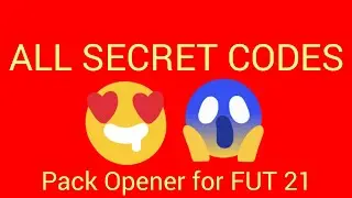 ALL SECRET CODES😱💥 | Pack Opener for FUT 21
