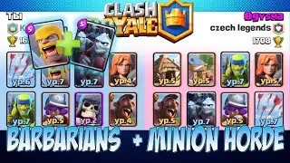 Clash Royale, Deck Barbarians + Minion horde
