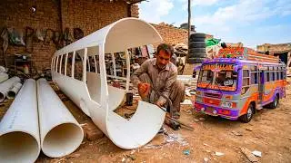 Creative Pakistani Workshop Turns USED PIPES AND WOOD into TOY CARS - 