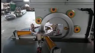 Horizontal ring wrapping machine#automatic#film wrapping#coil wrapping# tyre wrapping