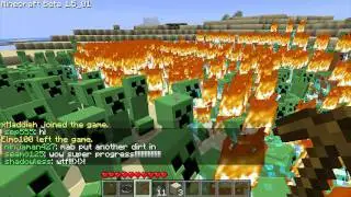 1000 Creepers!   - SuperRaWR in the WDZ Minecraft Server!