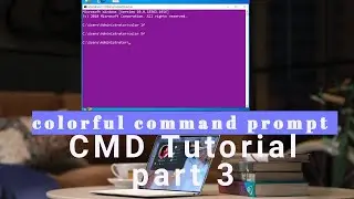 change background and foreground color of command prompt-cmd