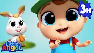 Loud And Quiet Animals | Little Angel Color Songs & Nursery Rhymes | Learn Colors & Shapes