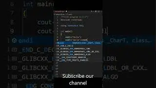 Hello World in C++