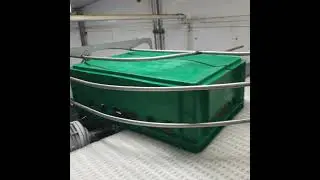 Конвейер тоннельного подъема лотков после моечной машины для мясоперерабатывающей промышленности МСК