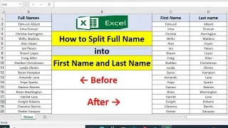 How to Split Data in Excel | Split Names in Excel | Delete Text | Excel Tutorials for Beginners