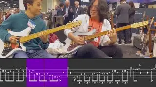 Tomo Fujita and Matteo Mancuso @ NAAM Show -  Matteo Guitar Tabs -  Part 1 of 2