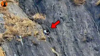 高さ300mの岩山の裂け目にいるはずのない人間が...ドローンが撮影した信じられない光景・未確認生物８選(ゆっくり解説)#88.
