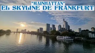 MAINHATTAN, El Skyline de Frankfurt desde el famoso puente de hierro.