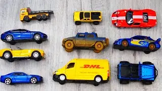 Cars of Different Size in Hands