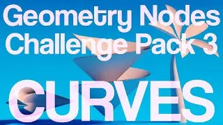 Geometry Nodes Challenge Pack 3: Curves | Free learning asset for Blender 3.3!
