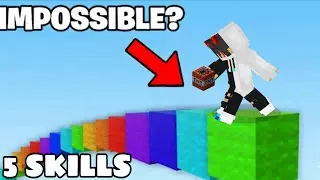 Learning the 5 HARDEST Minecraft Skills in 1 HOUR Challenge!”