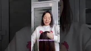 Срезали волосы с клиента! И использовали их для изготовления ее системы. Работаем в Казани)