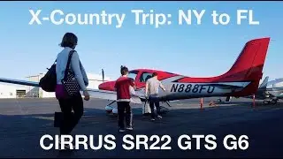 Cross Country Flight NY to FL in a Cirrus SR22 G6 - Fly Your Own Private Plane