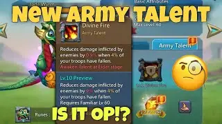 Lords Mobile - Testing new familiar army talent. Jade wyrm. Perfect familiar for mix?