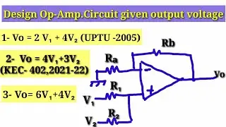 Analog Circuit Lecture 90/ Design Of Non Inverting Operational Amplifier Circuit