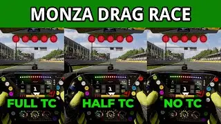 Which Traction Control is Fastest in F123?  | Monza Drag Race