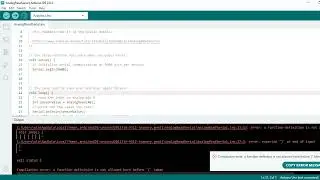 how to check error in program in arduino IDE software