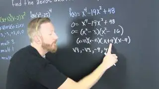 Find the Zeros of a Polynomial and Their Multiplicities