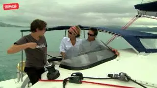 Jessie Martin sailing in the Whitsundays