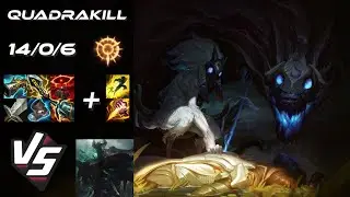 JUNGLE Kindred vs Mordekaiser [QUADRAKILL] - EU Challenger Patch 14.17