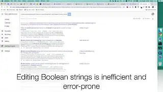 How to create Boolean searches using drag & drop