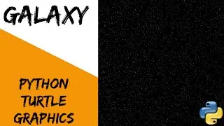 Making galaxy using coding | python turtle graphics