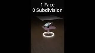 1 face, 49 face, 169 face, 10512 face, 41760 face. #animation #blender3d #shorts