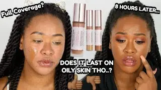 NEW MAKEUP REVOLUTION CONCEAL AND HYDRATE FOUNDATION & CONCEALER! 8HR WEAR TEST
