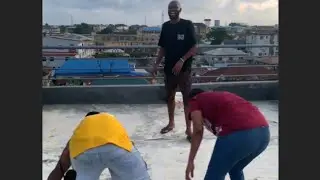 blind fold game that didn't end up well. #2024 #funny #games #fun