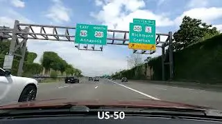 Dashcam drive from DC to Annapolis in 4K
