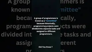 Programming Facts - Are you in the Committee ?