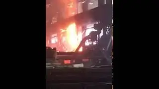 Пожар на заводе в Чусовом