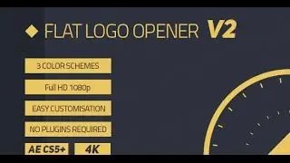 FLAT LOGO OPENER   Free After Effects Template