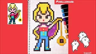 Чарли из Бравл Старс Как рисовать по клеточкам рисунки How to Draw Pixel Art Brawl Stars Charlie