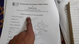 FORMAT OF LEGAL NOTICE #LEGALDRAFTING |NOTICE FOR REPLY OF LEGAL NOTICE|LAW