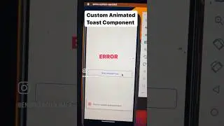Custom animated toast with reanimated #engineercodewala #coding #reactnative