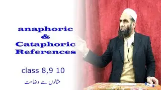 anaphoric and cataphoric references