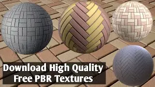Free PBR Seamless Textures |  Set of Four Pavement materials in high quality