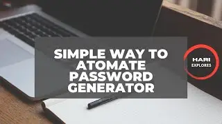 PASSWORD GENRATOR USING UIPATH STUDIO X || SIMPLE WAY || NOTEPAD